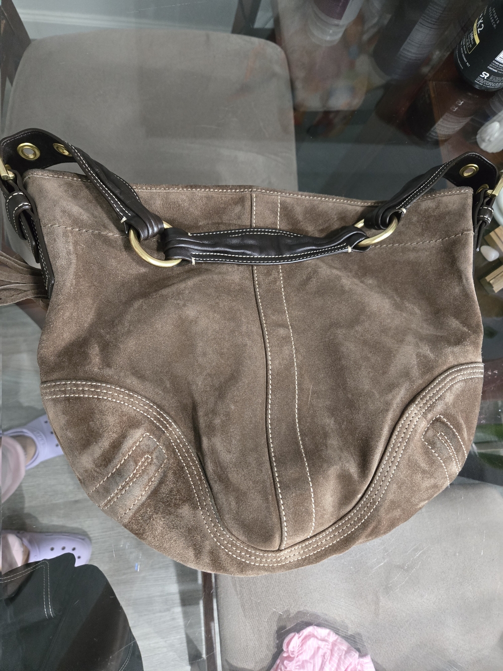 Vintage Coach Soho Suede Hobo Bag